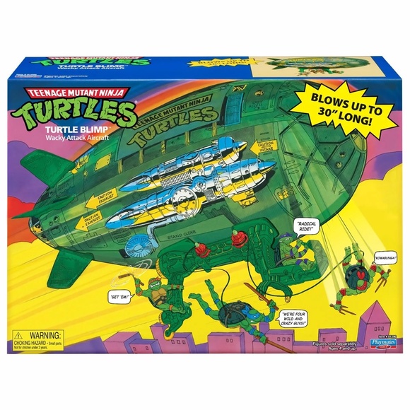 Teenage Mutant Ninja Turtles Classic Turtle Blimp Vehicle TMNT - Picture 2 of 3